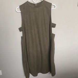 Suede Shift Dress NWT